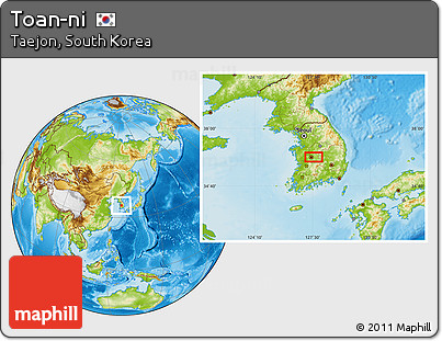 Physical Location Map of Toan-ni