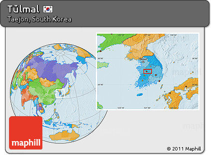 Political Location Map of Tŭlmal