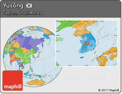 Political Location Map of Yusŏng