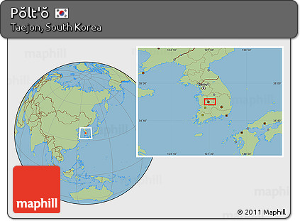 Savanna Style Location Map of Pŏlt'ŏ
