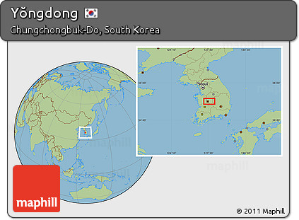 Savanna Style Location Map of Yŏngdong