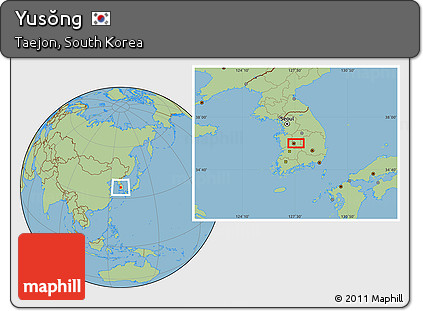 Savanna Style Location Map of Yusŏng