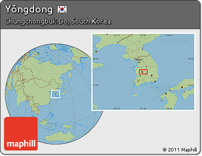 Savanna Style Location Map of Yŏngdong