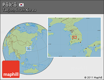 Savanna Style Location Map of Pŏlt'ŏ