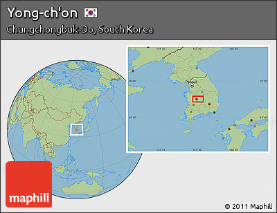 Savanna Style Location Map of Yong-ch'on
