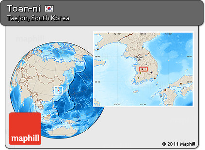 Shaded Relief Location Map of Toan-ni