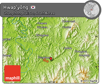 Physical Map of Hwap'yŏng
