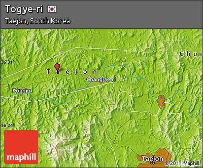 Physical Map of Togye-ri