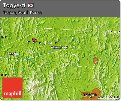 Physical Map of Togye-ri