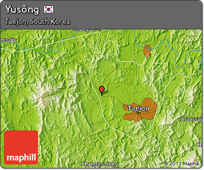Physical Map of Yusŏng