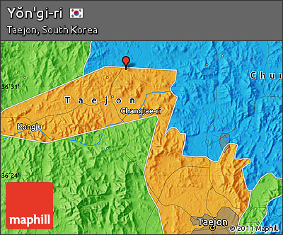 Political Map of Yŏn'gi-ri