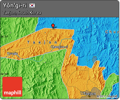 Political Map of Yŏn'gi-ri