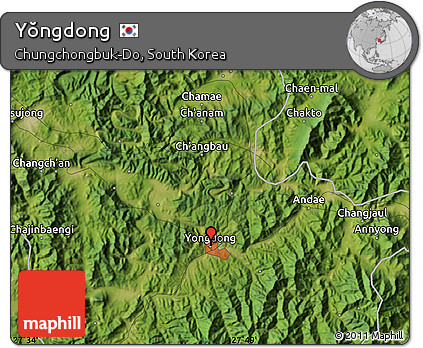 Satellite Map of Yŏngdong