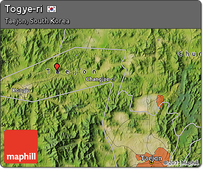 Satellite Map of Togye-ri