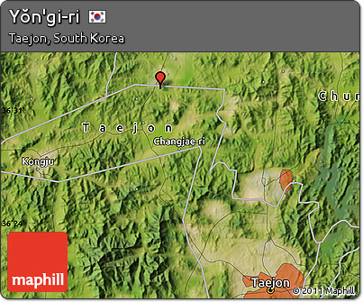 Satellite Map of Yŏn'gi-ri