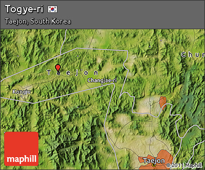 Satellite Map of Togye-ri