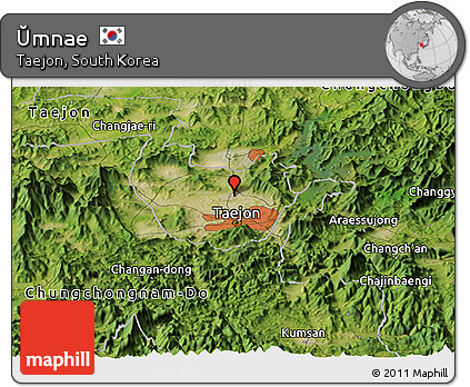 Satellite Panoramic Map of Ŭmnae