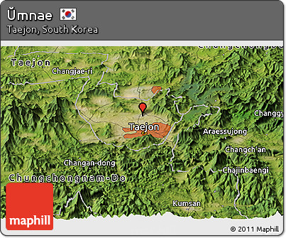 Satellite Panoramic Map of Ŭmnae