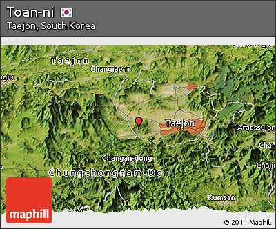 Satellite Panoramic Map of Toan-ni
