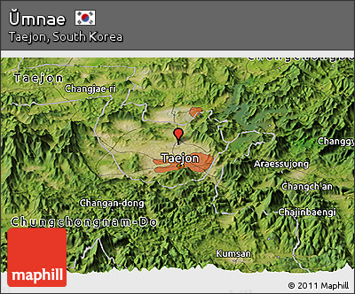 Satellite Panoramic Map of Ŭmnae