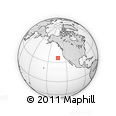 Outline Map of the Area around 36° 19' 55" N, 133° 22' 30" W, rectangular outline