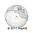 Outline Map of the Area around 36° 19' 55" N, 143° 34' 29" W, rectangular outline
