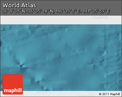Satellite 3D Map of the Area around 36° 19' 55" N, 147° 7' 30" E