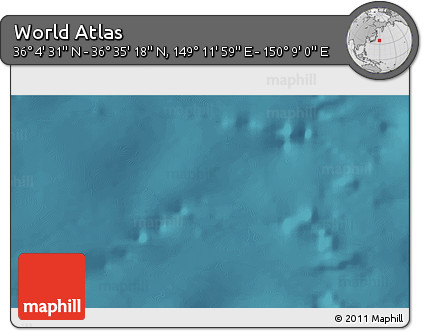 Satellite 3D Map of the Area around 36° 19' 55" N, 149° 40' 30" E