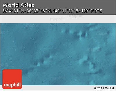 Satellite 3D Map of the Area around 36° 19' 55" N, 149° 40' 30" E