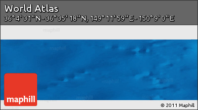 Physical Panoramic Map of the Area around 36° 19' 55" N, 149° 40' 30" E