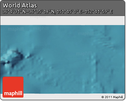 Satellite 3D Map of the Area around 36° 19' 55" N, 152° 13' 29" E