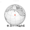Outline Map of the Area around 36° 19' 55" N, 152° 4' 29" W, rectangular outline