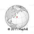 Outline Map of the Area around 36° 19' 55" N, 153° 4' 29" E, rectangular outline