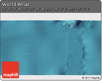 Satellite 3D Map of the Area around 36° 19' 55" N, 154° 46' 30" E