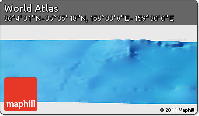 Physical Panoramic Map of the Area around 36° 19' 55" N, 159° 1' 30" E