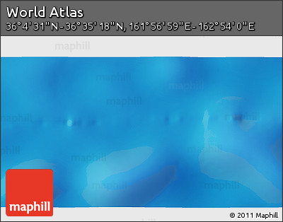 Physical 3D Map of the Area around 36° 19' 55" N, 162° 25' 30" E