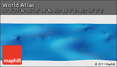 Physical Panoramic Map of the Area around 36° 19' 55" N, 163° 16' 30" E