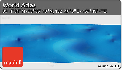 Physical Panoramic Map of the Area around 36° 19' 55" N, 163° 16' 30" E