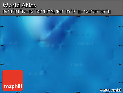 Physical Map of the Area around 36° 19' 55" N, 164° 7' 30" E