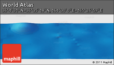 Physical Panoramic Map of the Area around 36° 19' 55" N, 164° 58' 29" E