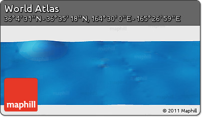 Physical Panoramic Map of the Area around 36° 19' 55" N, 164° 58' 29" E