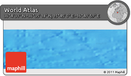 Physical Panoramic Map of the Area around 36° 19' 55" N, 16° 13' 30" E