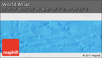 Physical Panoramic Map of the Area around 36° 19' 55" N, 16° 13' 30" E