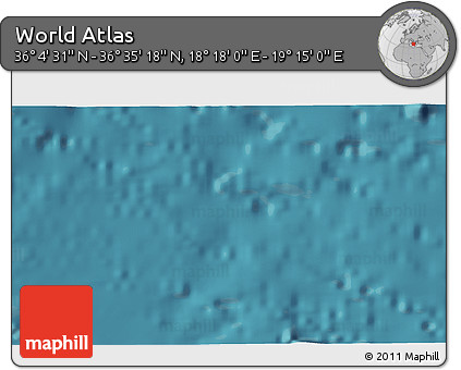 Satellite 3D Map of the Area around 36° 19' 55" N, 18° 46' 29" E