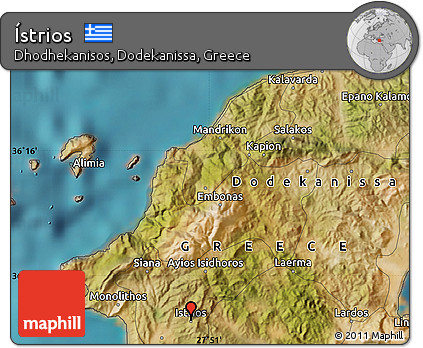 Satellite Map of Ístrios