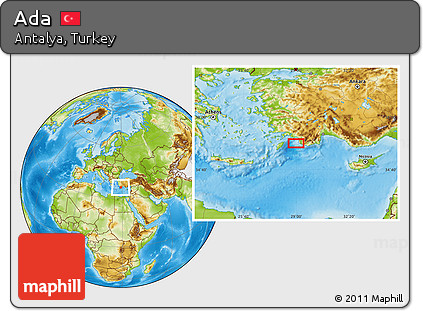 Physical Location Map of Ada