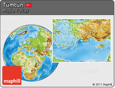 Physical Location Map of Tümtün
