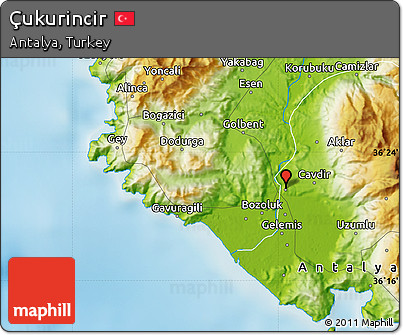 Physical Map of Çukurincir