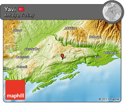 Physical 3D Map of Yavi