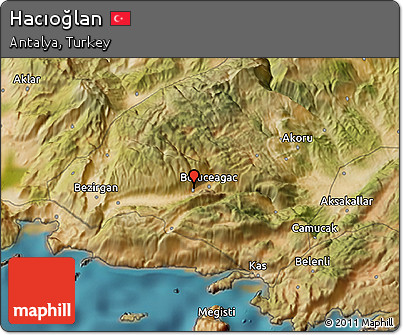 Satellite 3D Map of Hacıoğlan